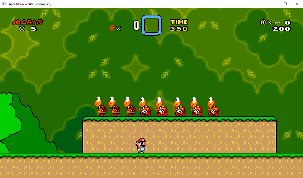 Super Mario World at 16:9
