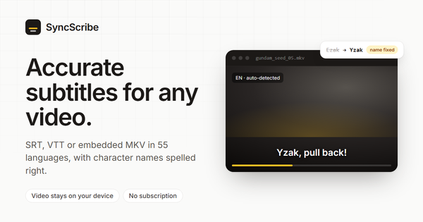SyncScribe vs Happy Scribe, Rev, Kapwing and Subtitle Edit: AI Subtitle Generators Compared (2026)